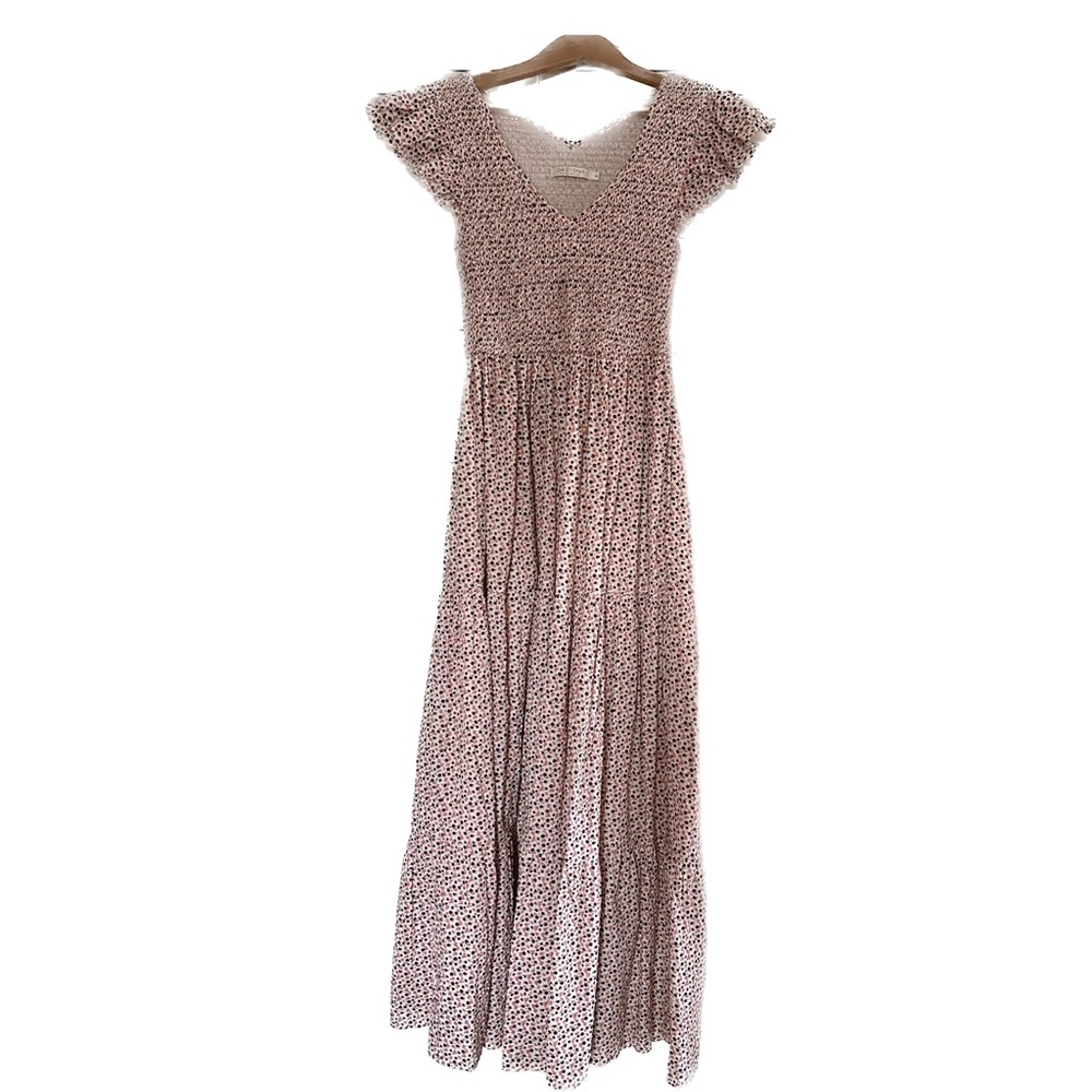 Christy Dawn XS The Bodie Dress in ditsy floral , flutter sleeve